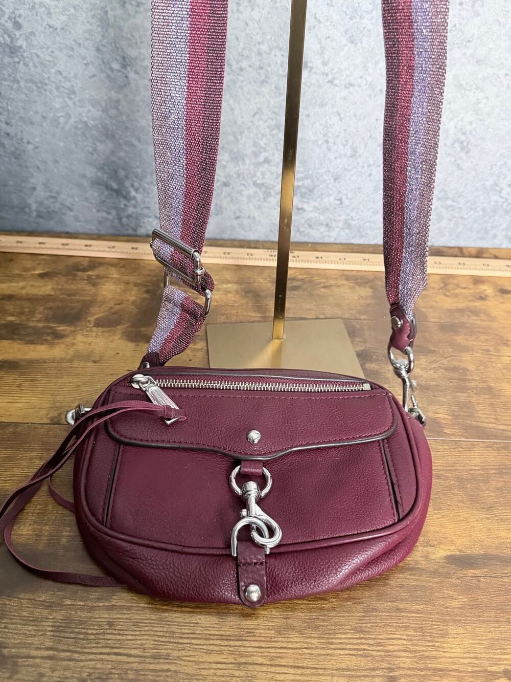 Rebecca Minkoff Small Leather Crossbody Bag - EUC - Burgundy